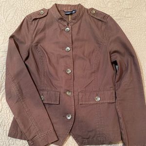 Brown military style jacket, great condition
